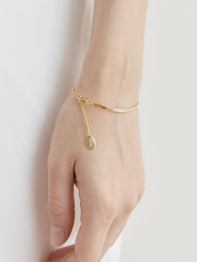 halden Flat Chain Bracelet_Gold