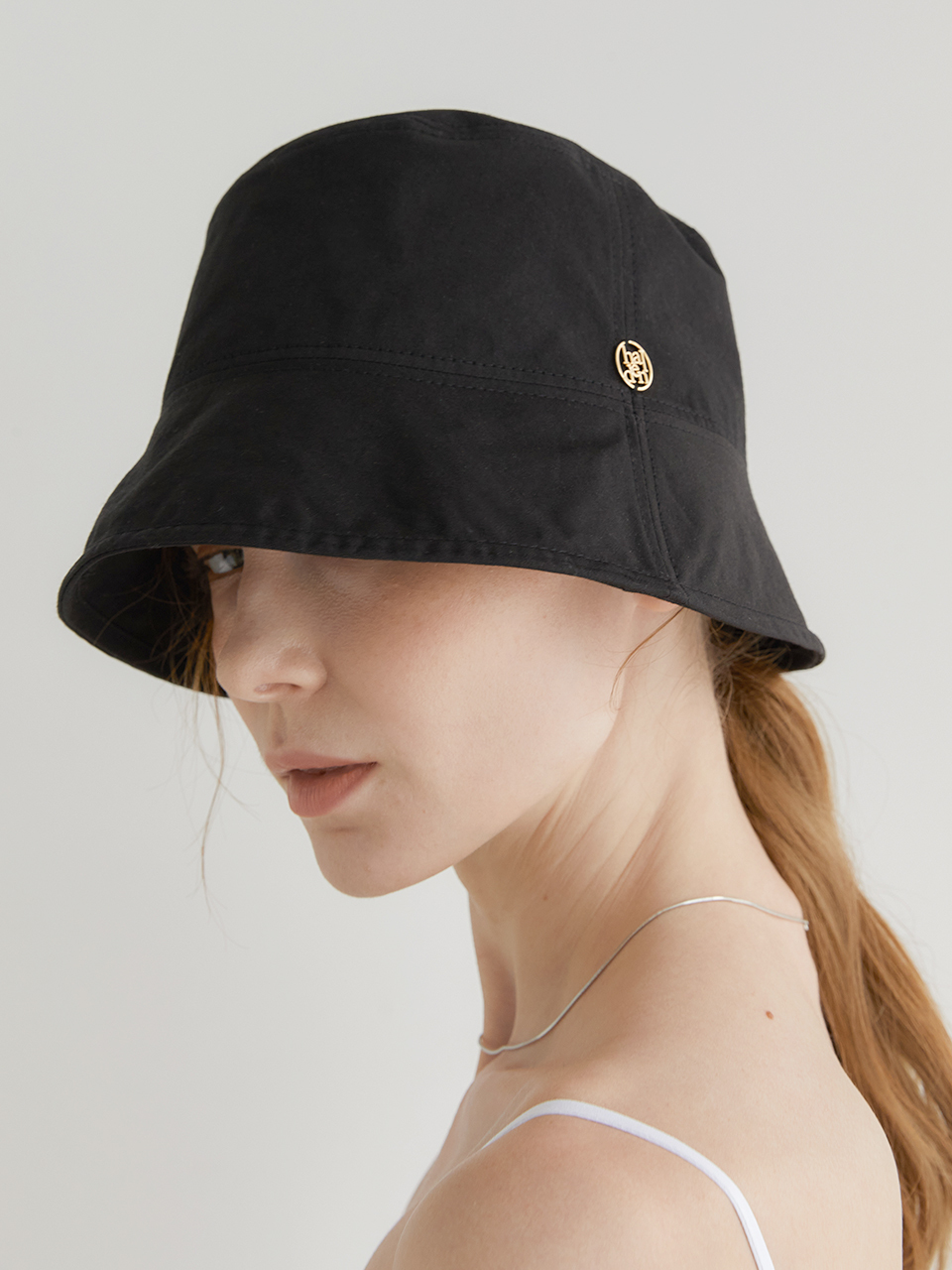 halden Light Cotton Bucket Hat C005_ Black