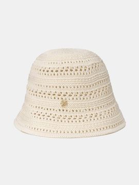 halden Logo Pendant Punching Nordic Bucket Hat [Ivory] (C049)