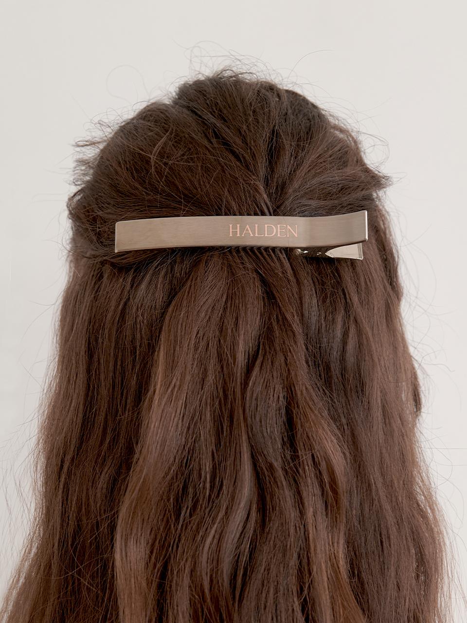 halden minimal long metal hair pin (H025) [silver]