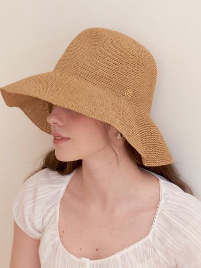 halden natural fine bucket hat (C066) [beige]