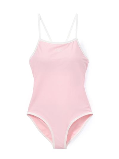 halden Nordic Classic Center Logo Swimsuit [Pink] (S001)