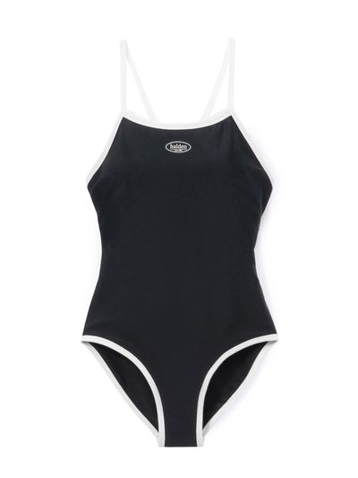 halden Nordic Minimalist Center Logo Swimsuit [Black] (S001)