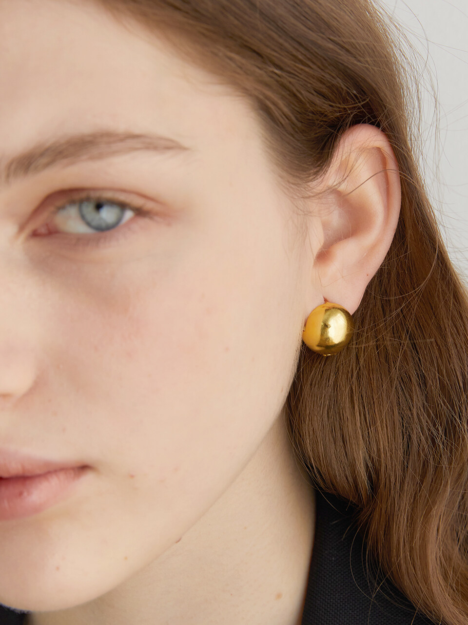 halden One Touch Ball Earrings_Gold Large