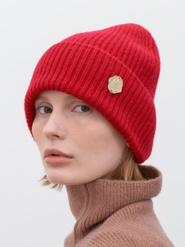 halden Premium Classic Wool Knit Beanie [RED] (C054)