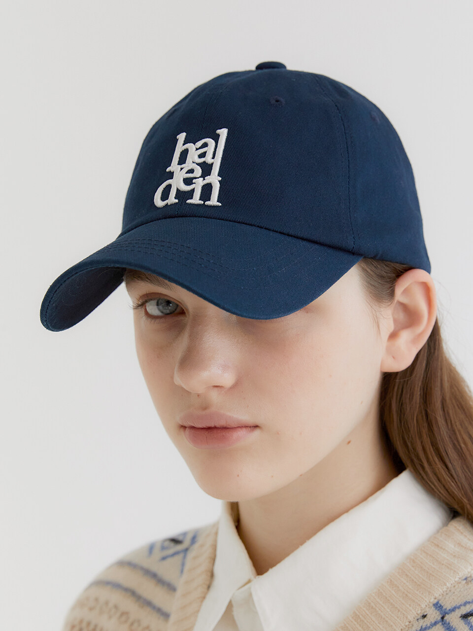 halden Signature Logo Ball Cap_Navy