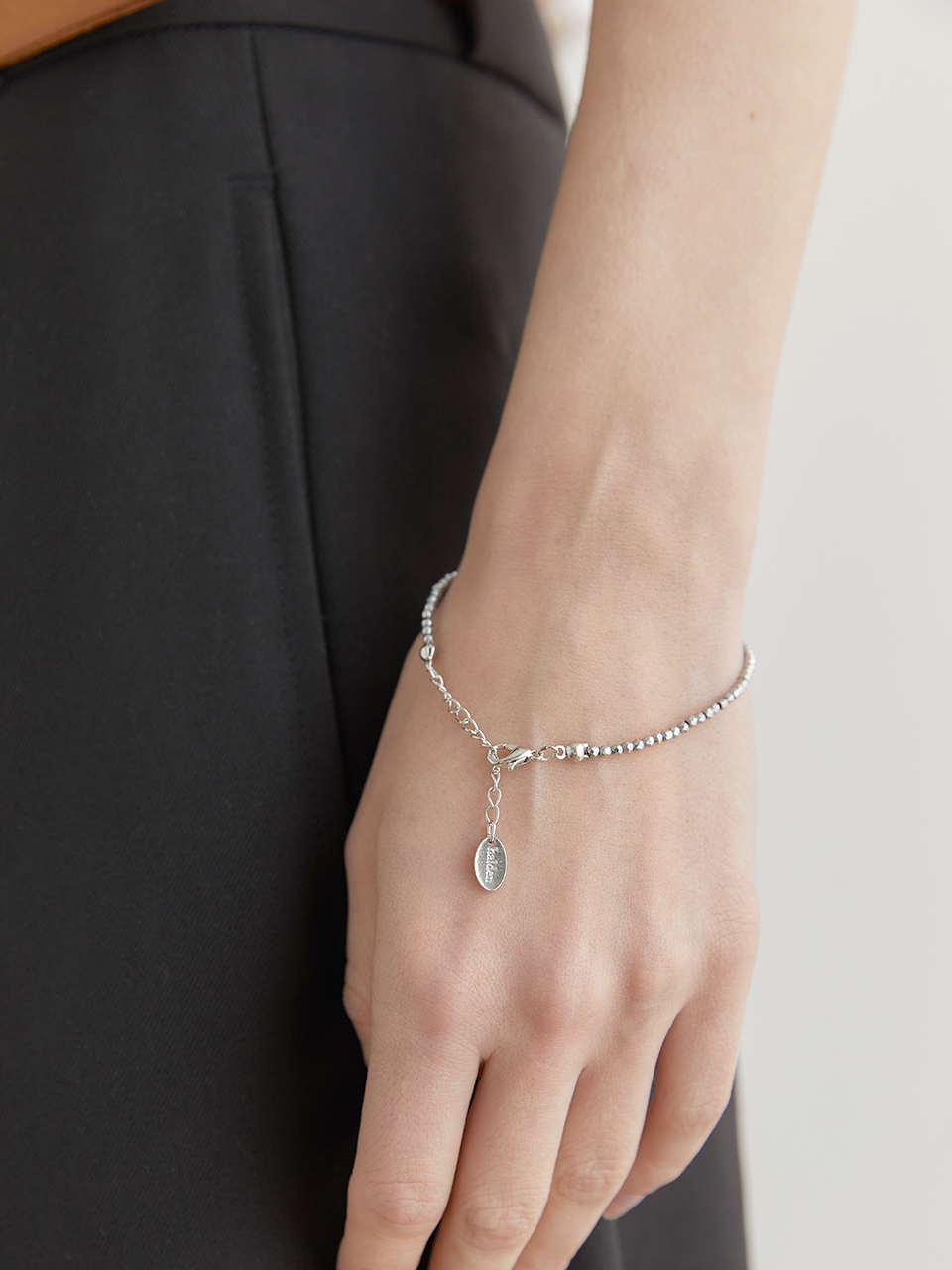 halden Simple Gemstone Bracelet_Silver