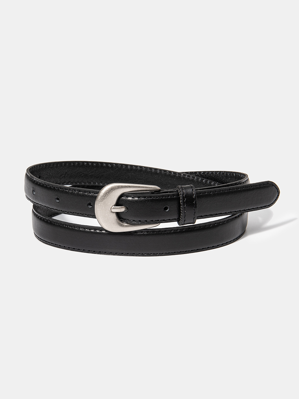 halden Simple Western Leather Belt_Black