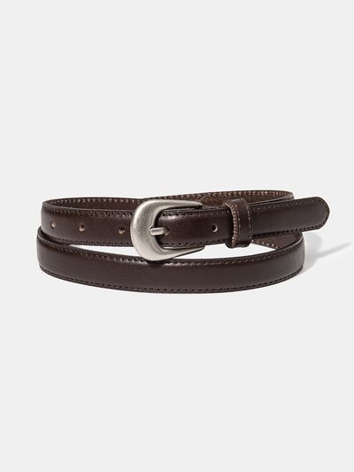 halden Simple Western Leather Belt_Brown