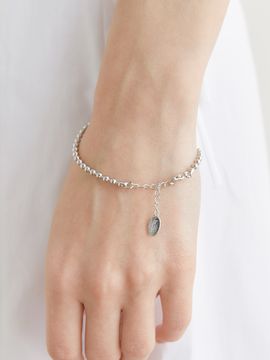 halden Small Beads Chain Bracelet_Silver