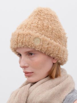 halden Soft Hairy Nordic Winter Beanie [Beige] (C059)