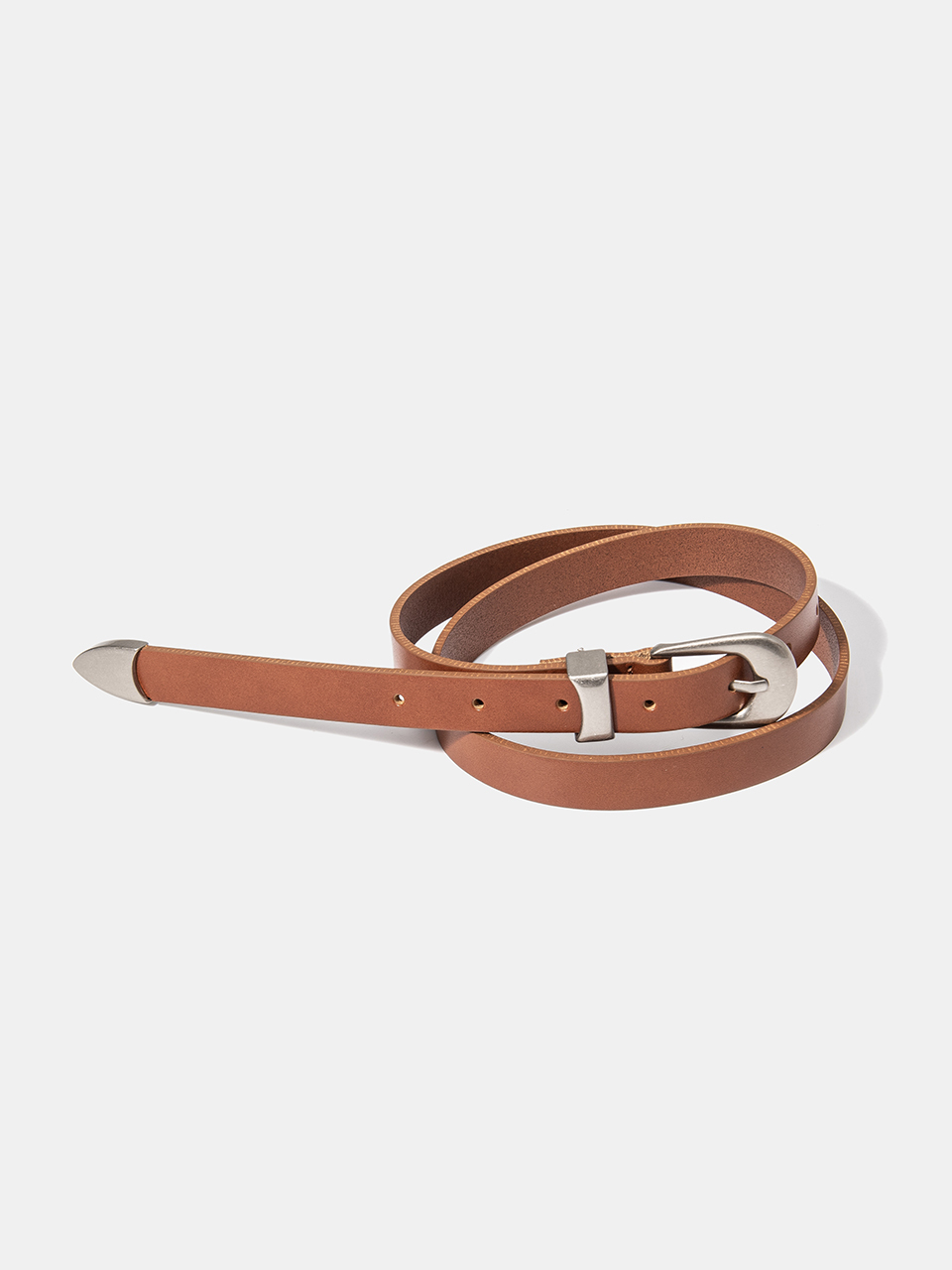 halden Western Leather Belt_Tan