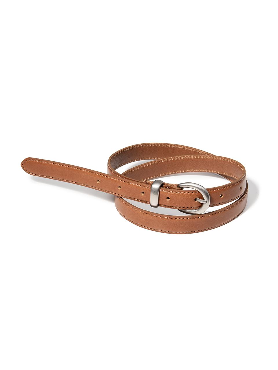 halden Western Round Leather Belt [Tan] (T013)