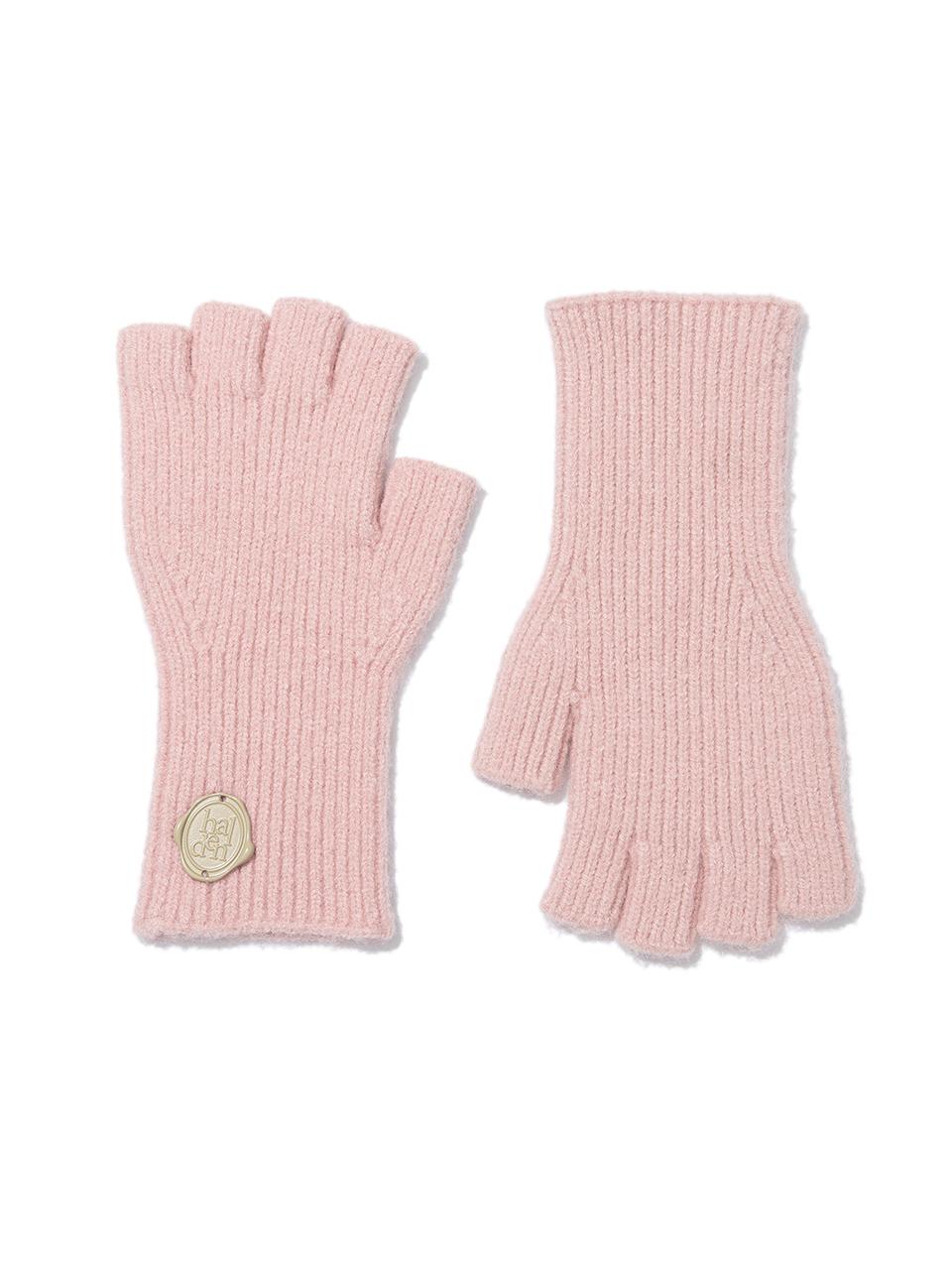 halden Winter Premium Acrylic Fingerless Gloves [Pink] (G014)