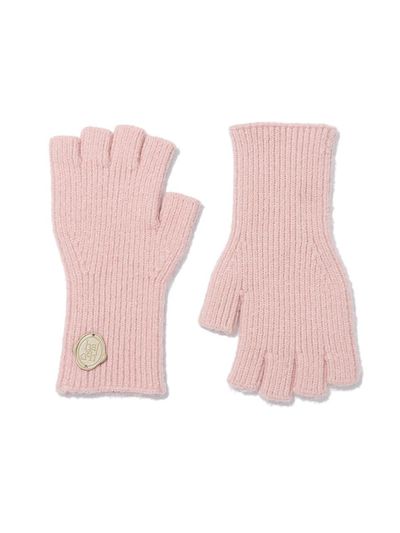 halden Winter Premium Acrylic Fingerless Gloves [Pink] (G014)