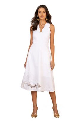Hale Bob Hale Bob Bethia Embroidered Midi Dress