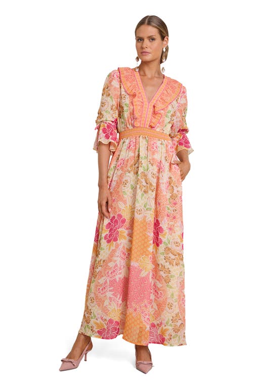 Hale Bob Hale Bob Meridian Chiffon Maxi Dress