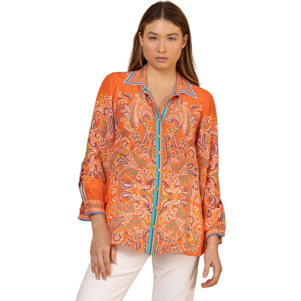 Hale Bob Hale Bob Quill Silk Top