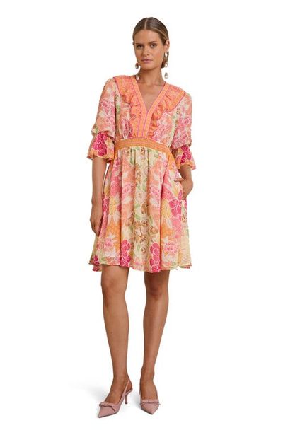 Hale Bob Hale Bob Tara Chiffon Dress