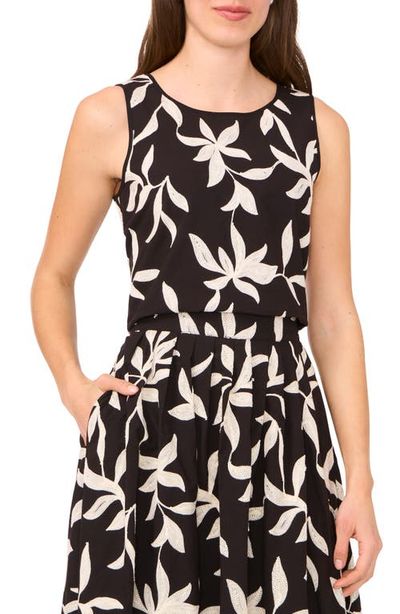 halogen(r) halogen(r) Botanical Embellished Sleeveless Shell
