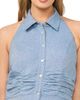 halogen(r) halogen(r) Button-Up Cotton & Linen Blend Halter Shirtdress - 3