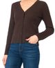 halogen(r) halogen(r) Cable Stitch V-Neck Cardigan - 1