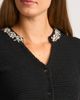 halogen(r) halogen(r) Embellished Short Sleeve Cotton Blend Cardigan - 3