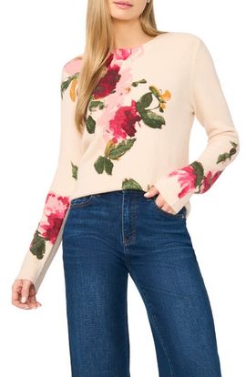 halogen(r) halogen(r) Floral Crewneck Sweater