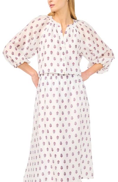 halogen(r) halogen(r) Floral Raglan Sleeve Button-Up Shirt