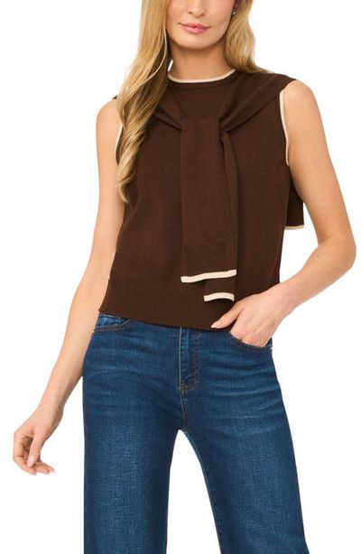 halogen(r) halogen(r) Front Tie Sleeveless Sweater