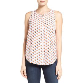 halogen(r) halogen(r) Halogen® Button Front Print Tank