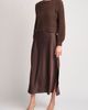 halogen(r) halogen(r) Honeycomb Stitch Puff Sleeve Sweater & Satin Slipdress Set - 1