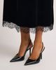 halogen(r) halogen(r) Lace Trim Velvet Midi Skirt - 3