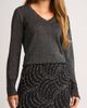 halogen(r) halogen(r) Metallic V-Neck Sweater - 1