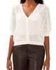 halogen(r) halogen(r) Open Stitch Puff Sleeve Cardigan - 1