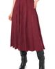 halogen(r) halogen(r) Panelled Pintuck Faux Suede Midi Skirt - 1