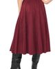 halogen(r) halogen(r) Panelled Pintuck Faux Suede Midi Skirt - 2