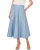 halogen(r) halogen(r) Pintuck Panel Midi Skirt - 1