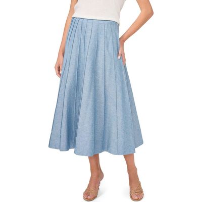 halogen(r) halogen(r) Pintuck Panel Midi Skirt