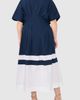 halogen(r) halogen(r) Pleated Combo Hem Cotton Maxi Shirtdress - 2