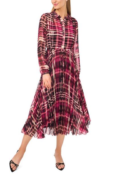 halogen(r) halogen(r) Pleated Drop Waist Midi Dress