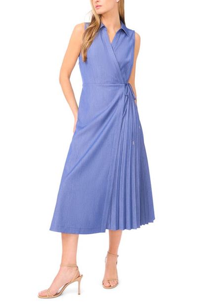 halogen(r) halogen(r) Pleated Faux Wrap Dress
