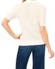 halogen(r) halogen(r) Pointelle Short Sleeve Cotton Polo Sweater - 2