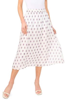 halogen(r) halogen(r) Print Midi Skirt