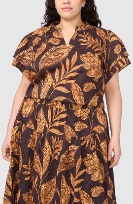 halogen(r) halogen(r) Print Puff Sleeve Top