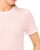 halogen(r) halogen(r) Ruffle Trim Pointelle Stitch Short Sleeve Sweater - 3