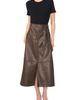 halogen(r) halogen(r) Seamed Tiered Faux Leather Midi Skirt - 4