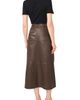 halogen(r) halogen(r) Seamed Tiered Faux Leather Midi Skirt - 5