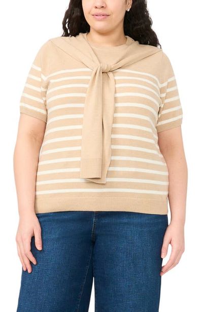 halogen(r) halogen(r) Shoulder Wrap Short Sleeve Sweater