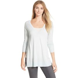 halogen(r) halogen(r) Side Slit V-Neck Tunic Sweater